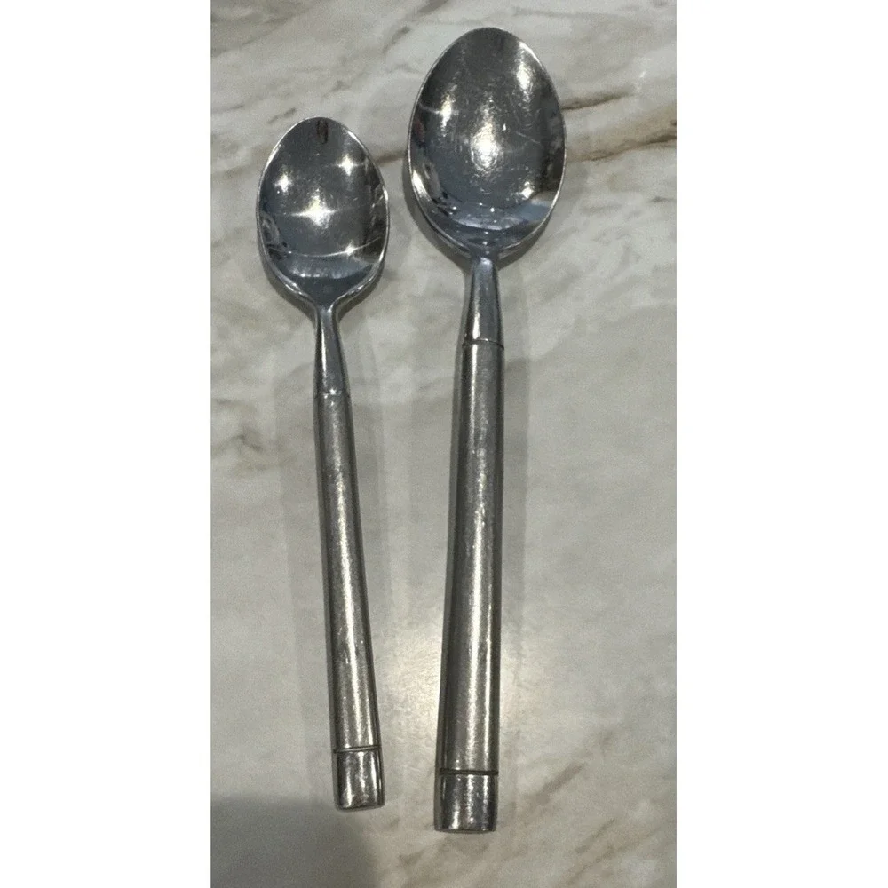 1 Teaspoon Spoon‎ 1 Tablespoon Cambridge Tripoli II Sand Stainless Glossy Dots